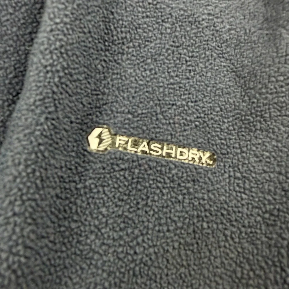 The North Face Mens FlashDry Quarter Zip Fleece Pullover Navy Blue Large C741